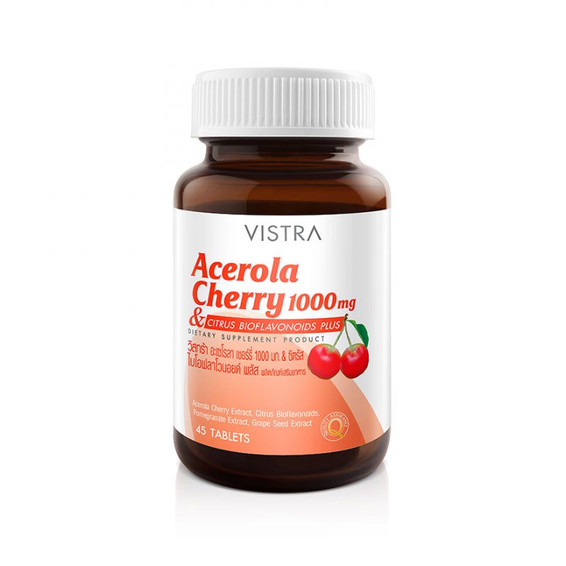 VISTRA Acerola Cherry 1000 mg & Citrus Bioflavonoids Plus